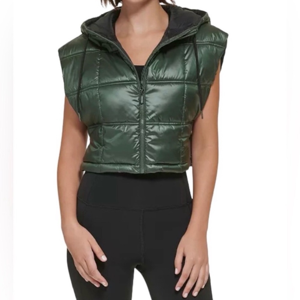 CK Cropped Puffer Vest